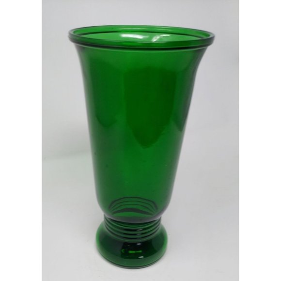 Napco Art Napco Forest Green Glass Tall Vase Poshmark